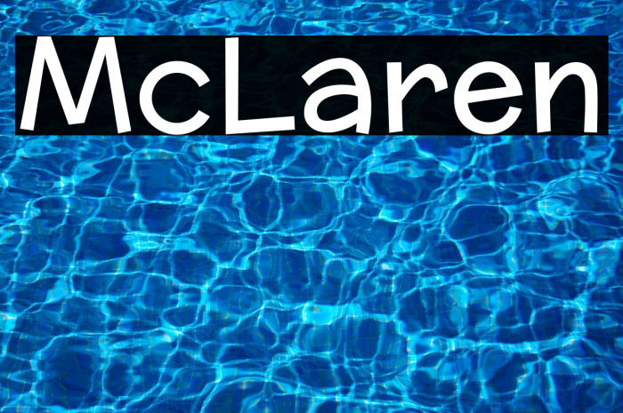 McLaren Font examples