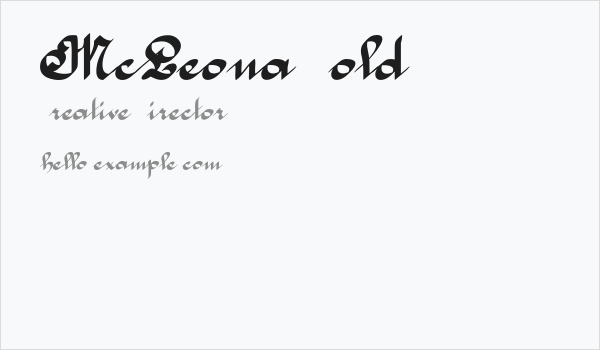 McLeona Bold Business Card