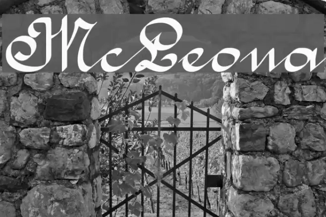McLeona Font examples