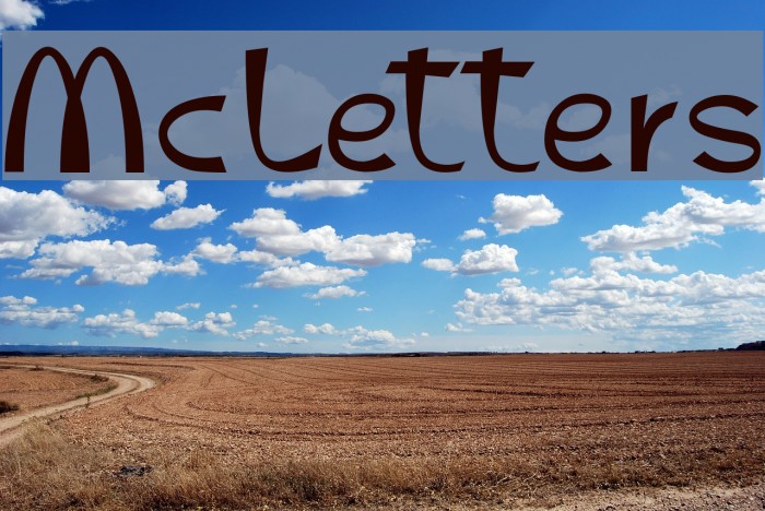 McLetters Font examples
