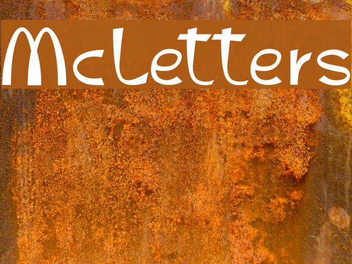 McLetters Font examples
