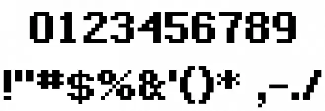 McMillen Bold Font OTHER CHARS