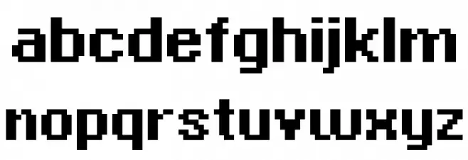 McMillen Bold Schriftart Kleinbuchstaben