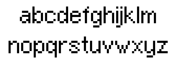 McMillen Font LOWERCASE