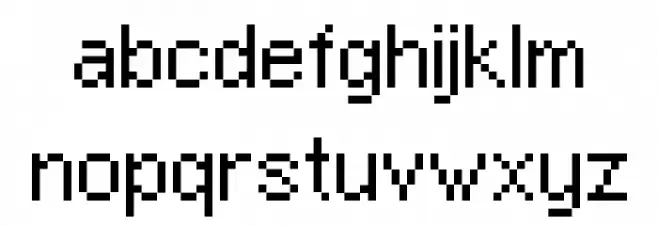 McMillen Schriftart Kleinbuchstaben