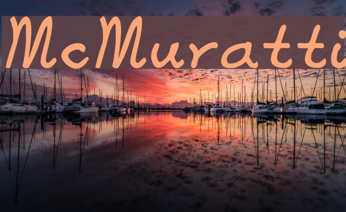 McMuratti Font examples