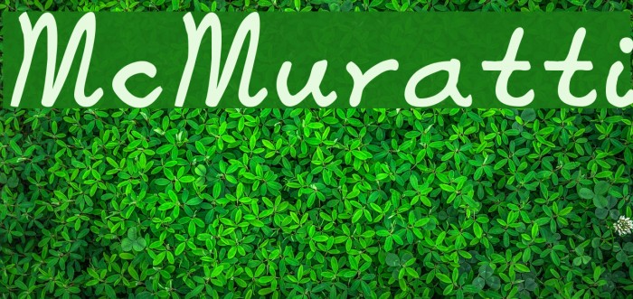 McMuratti Font examples