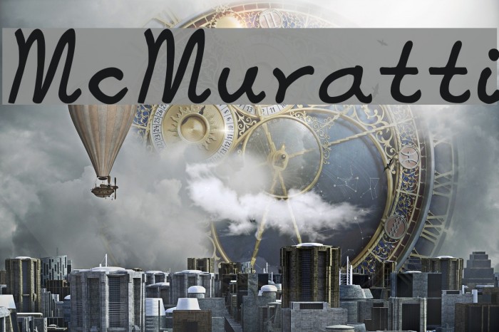 McMuratti Font examples