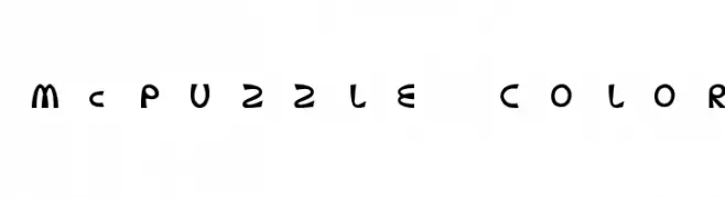 McPuzzle Color  Frei Schriftart Herunterladen