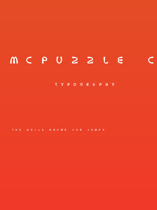 McPuzzle Color Poster