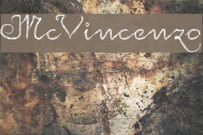 McVincenzo Font examples