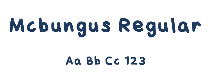 Mcbungus Regular Font Preview