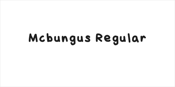 Mcbungus Regular Logo
