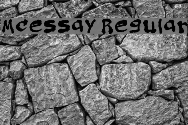 Mcessay Regular Font examples