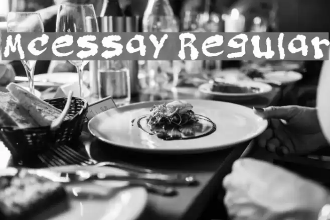 Mcessay Regular Font examples