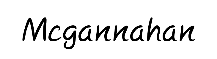 Mcgannahan Font