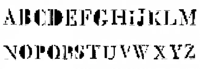Mck Glitch Regular Caratteri MAIUSCOLE