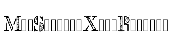 Mck Stencil Xray Regular  नि: शुल्क फ़ॉन्ट्स डाउनलोड