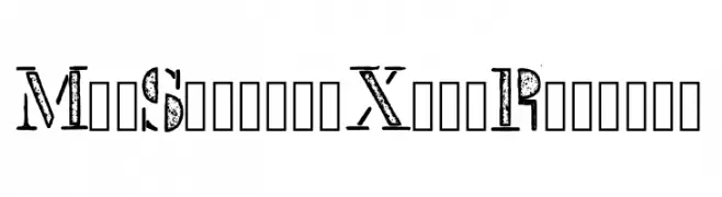 Mck Stencil Xray Regular  नि: शुल्क फ़ॉन्ट्स डाउनलोड