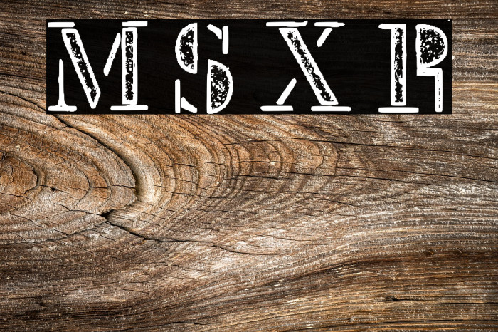 Mck Stencil Xray Regular Font examples