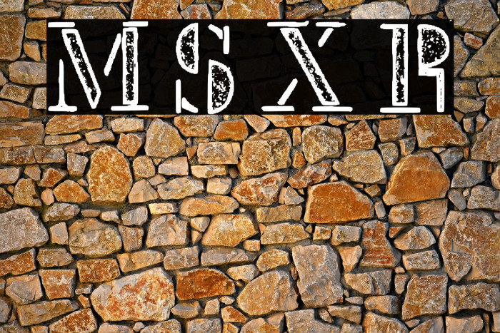 Mck Stencil Xray Regular Font examples