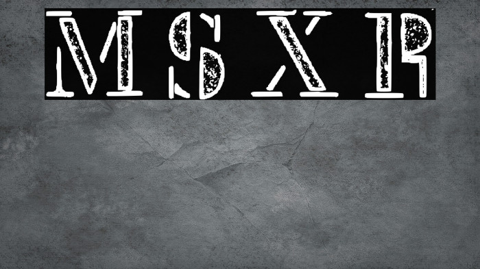 Mck Stencil Xray Regular Font examples