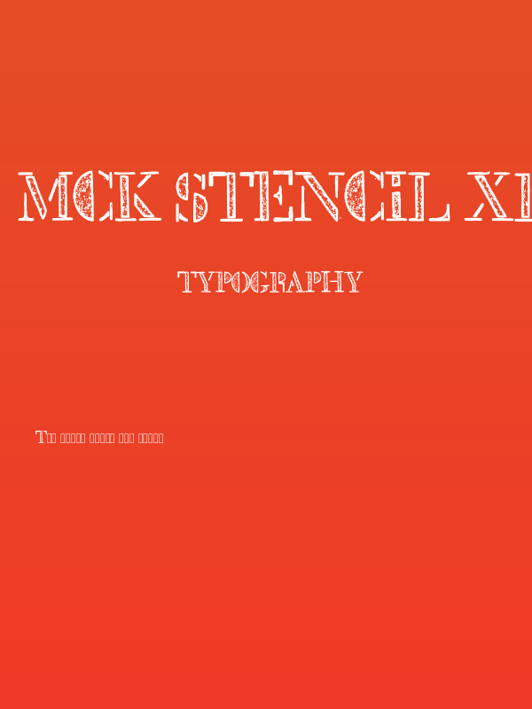 Mck Stencil Xray Regular Poster