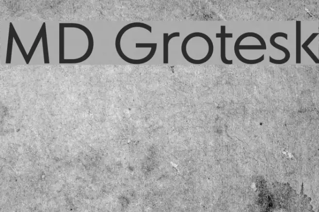 MD Grotesk Example 1