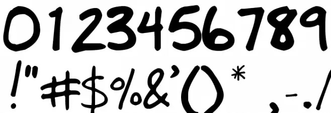 MDBurnette Font OTHER CHARS