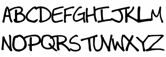 MDBurnette Шрифта ВЕРХНИЙ