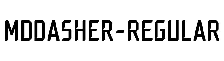 MDDasher-Regular  Frei Schriftart Herunterladen