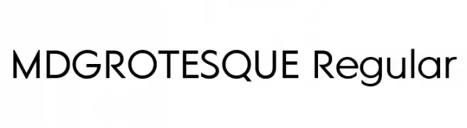 MDGROTESQUE Regular  नि: शुल्क फ़ॉन्ट्स डाउनलोड