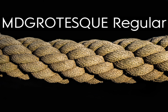 MDGROTESQUE Regular Example 1