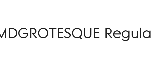 MDGROTESQUE Regular Logo
