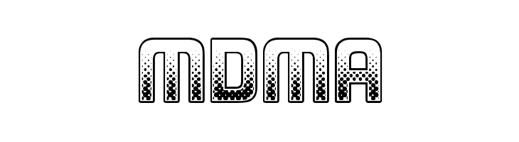 MDMA  フリーフォントのダウンロード