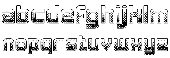MDMA Font LOWERCASE