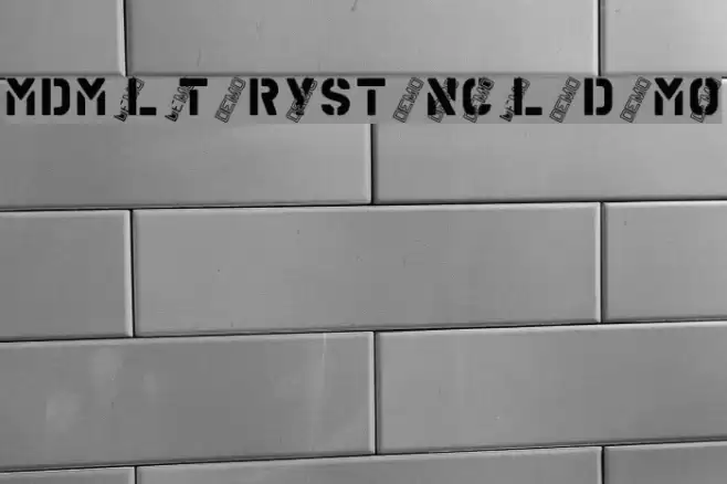 MDMilitaryStencilADemo फ़ॉन्ट examples