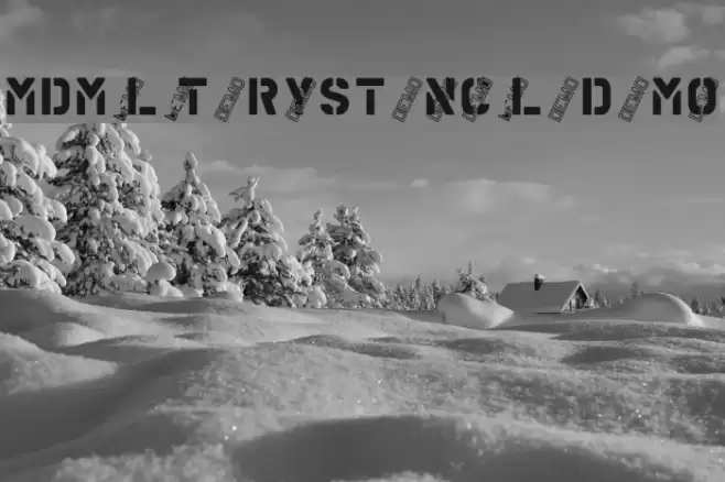 MDMilitaryStencilADemo फ़ॉन्ट examples