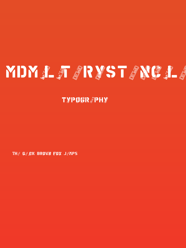 MDMilitaryStencilADemo Poster