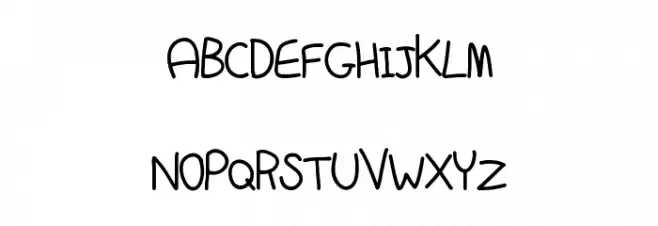 MD's Crappy Handwriting Fuentes MAYÚSCULAS