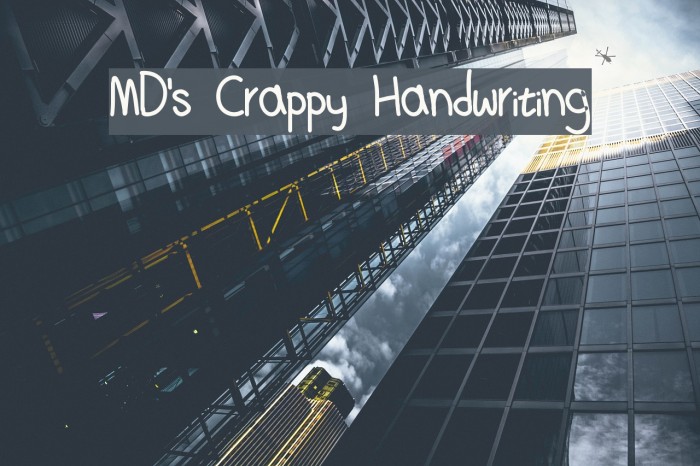 MD's Crappy Handwriting Example 1