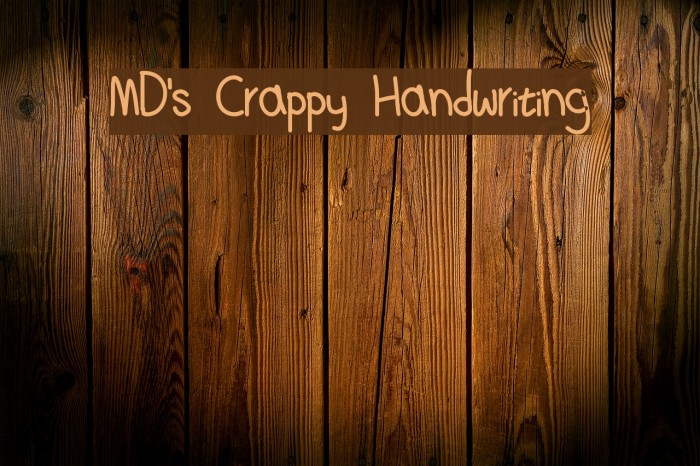 MD's Crappy Handwriting Example 2