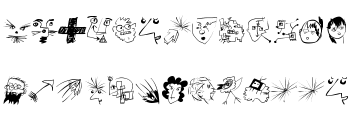 Mdoodled Font LOWERCASE