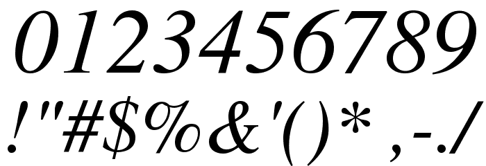 MEAN 26 Italic Fonte OUTROS PERSONAGENS