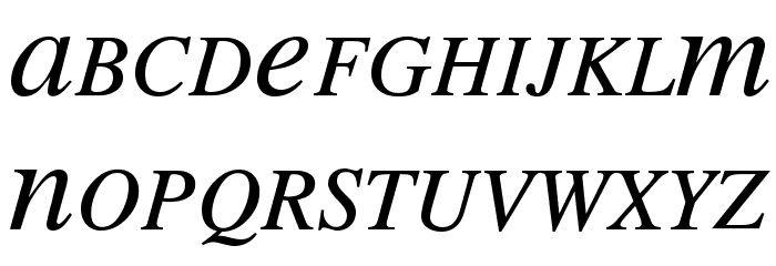 MEAN 26 Italic Fonte MINÚSCULAS