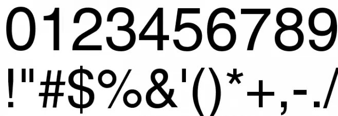 MEAN 26 Sans Font OTHER CHARS