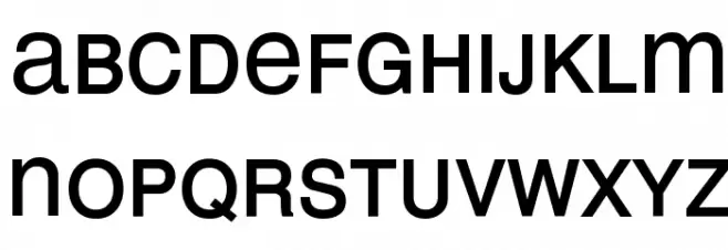 MEAN 26 Sans خط أحرف صغيرة