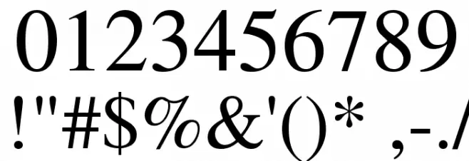 MEAN 26 Serif Font OTHER CHARS