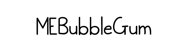 MEBubbleGum  font caratteri gratis