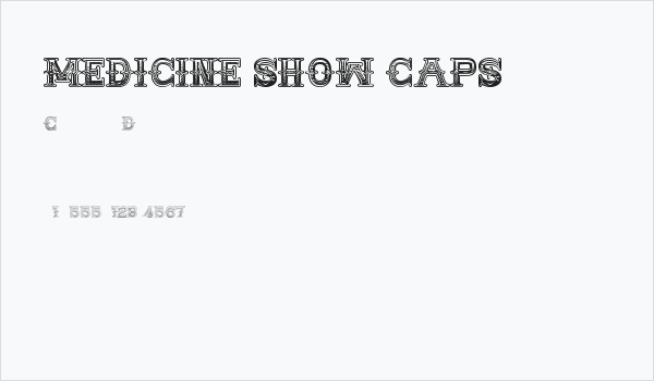 MEDICINE SHOW CAPS Business Card